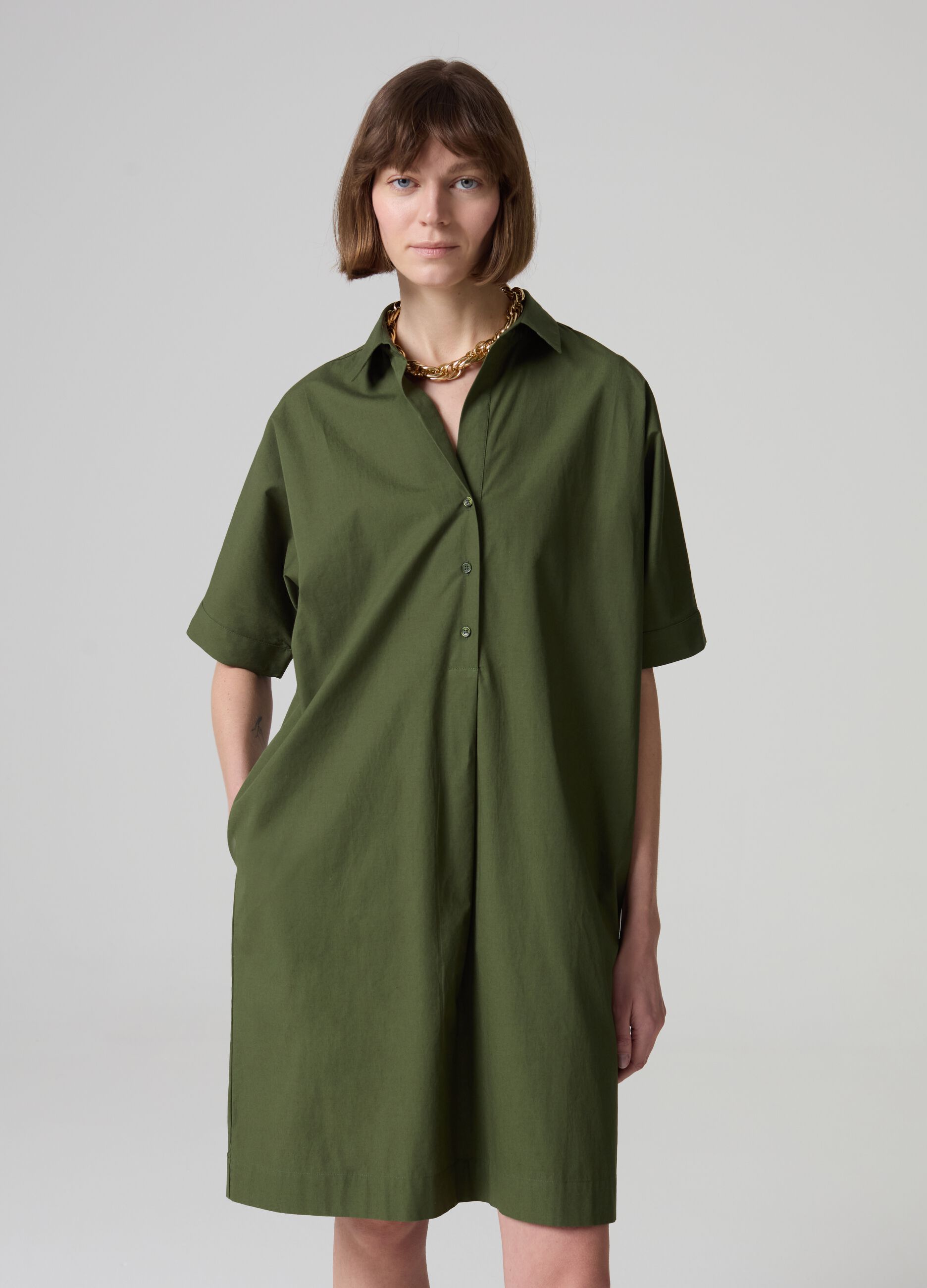 Short shirt dress with pockets_0