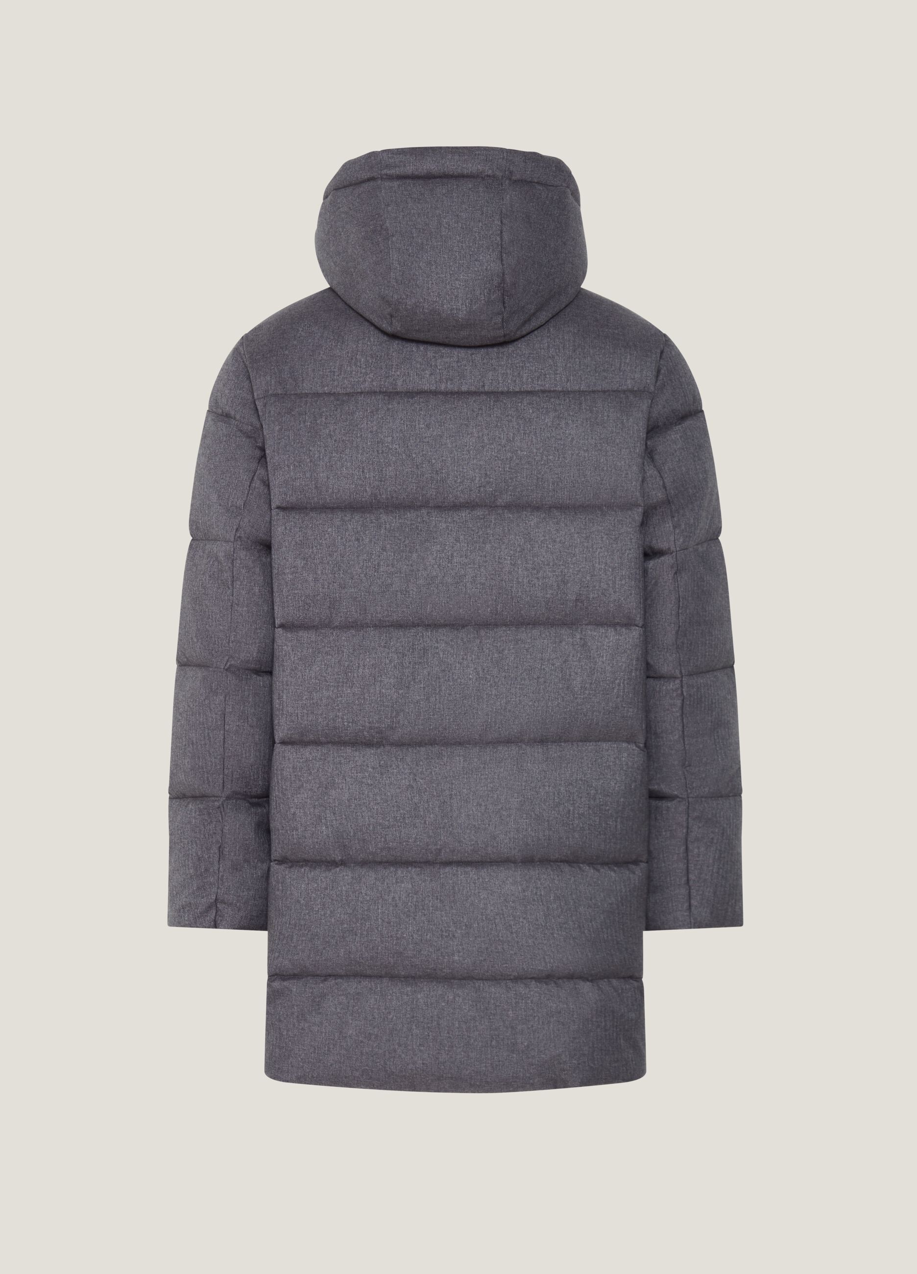 Quilted down jacket with hood_4