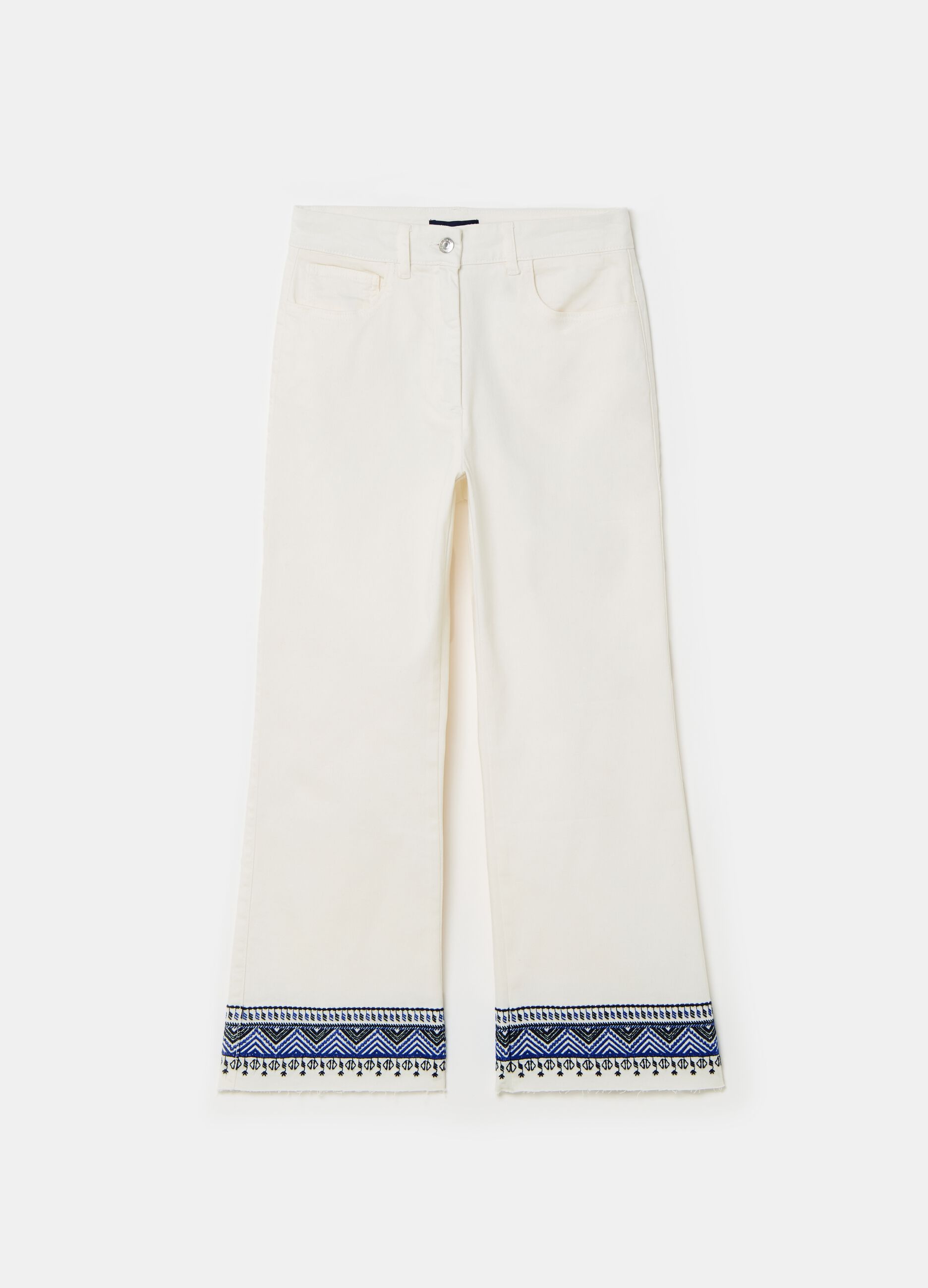 Wide-leg jeans with ethnic embroidery_3