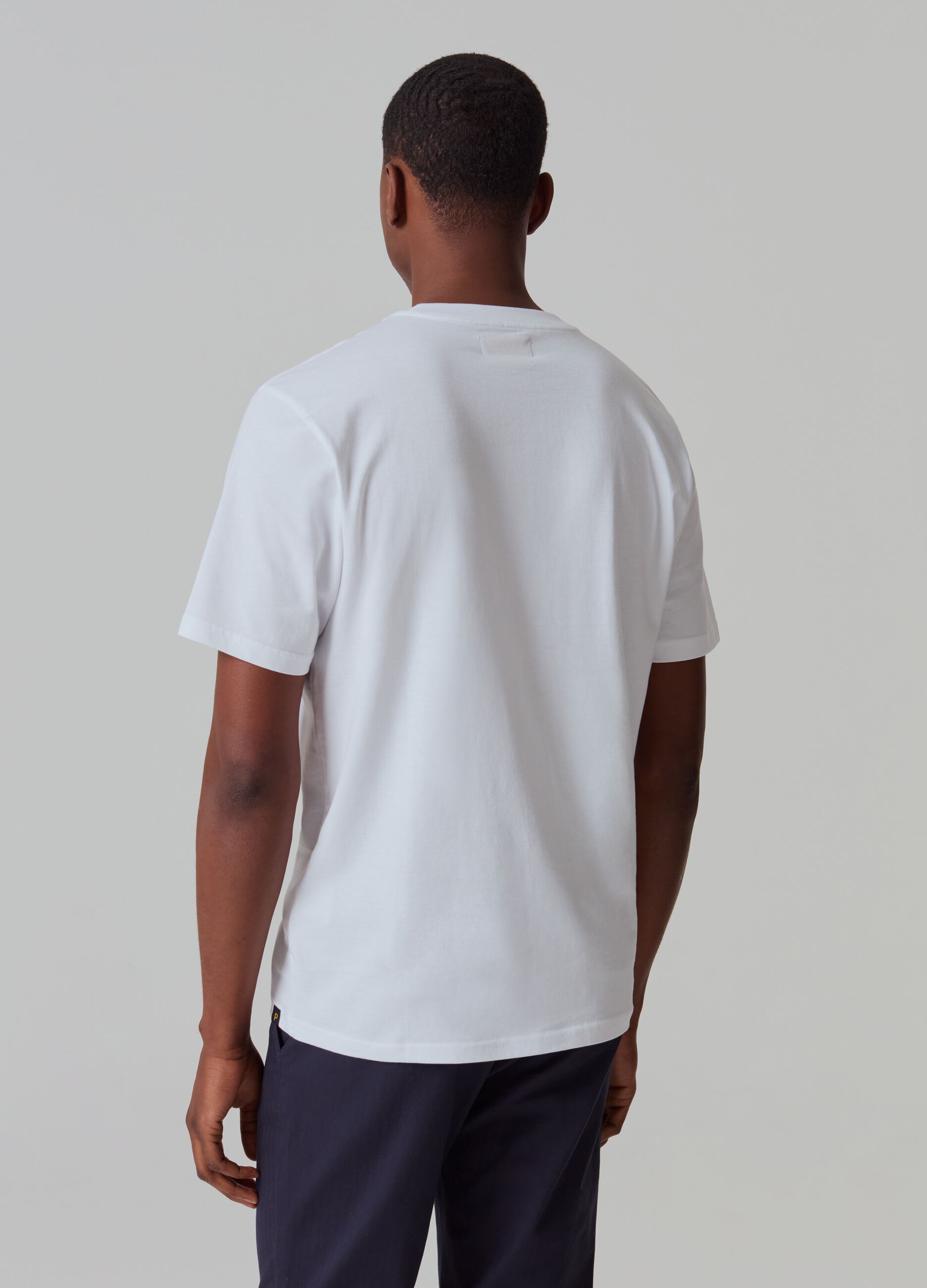 Supima cotton T-shirt with round neck_2