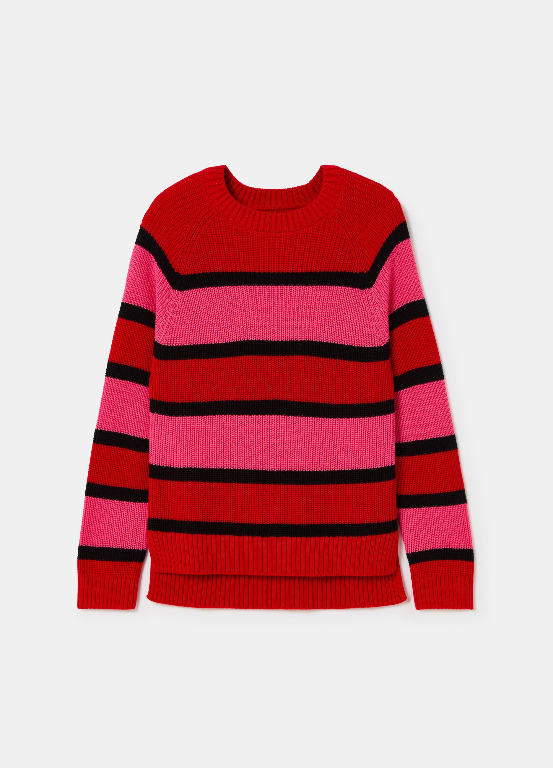 Striped pullover with raglan sleeves_3