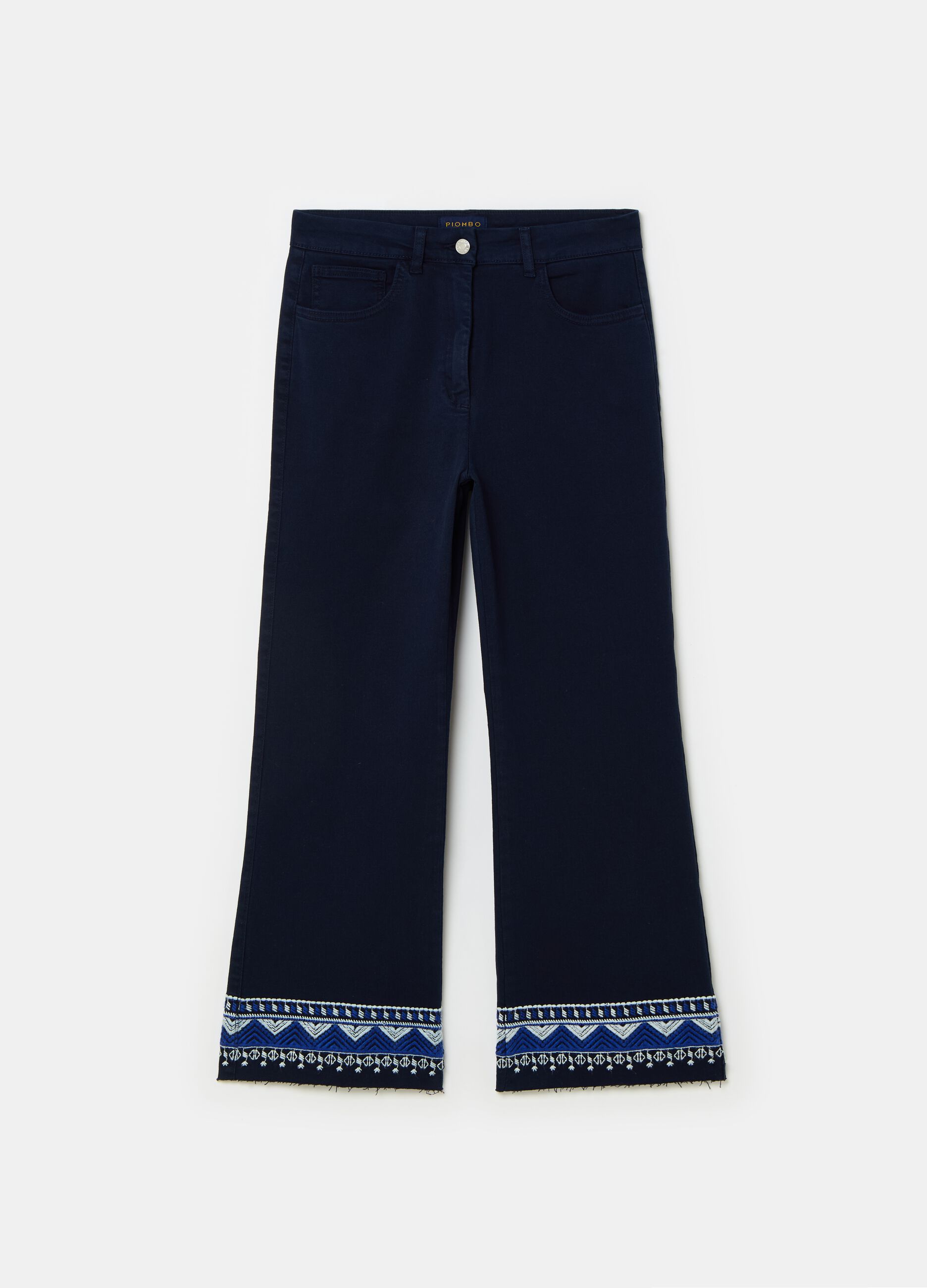 Wide-leg jeans with ethnic embroidery_3