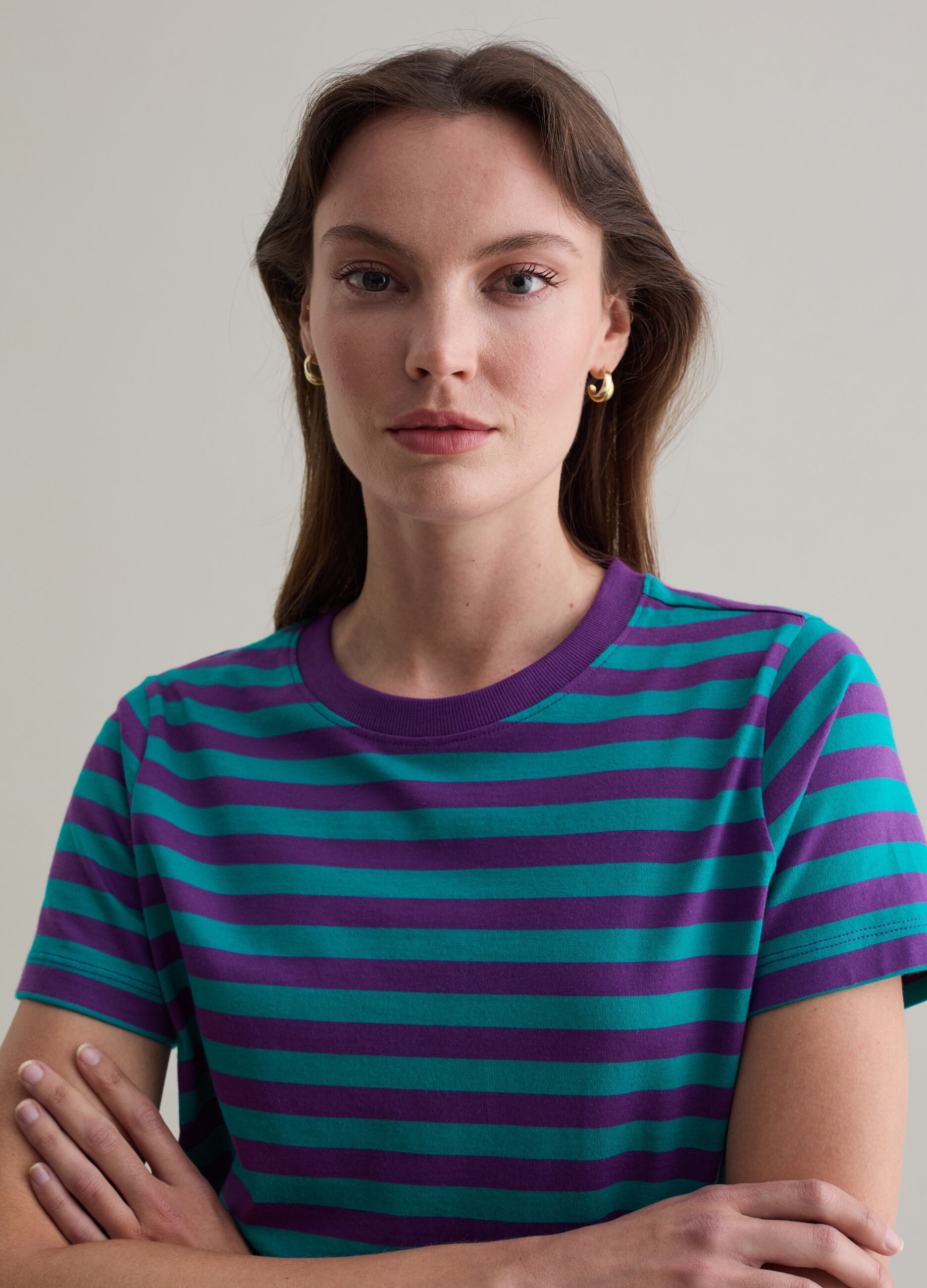 Striped T-shirt in Supima cotton_3