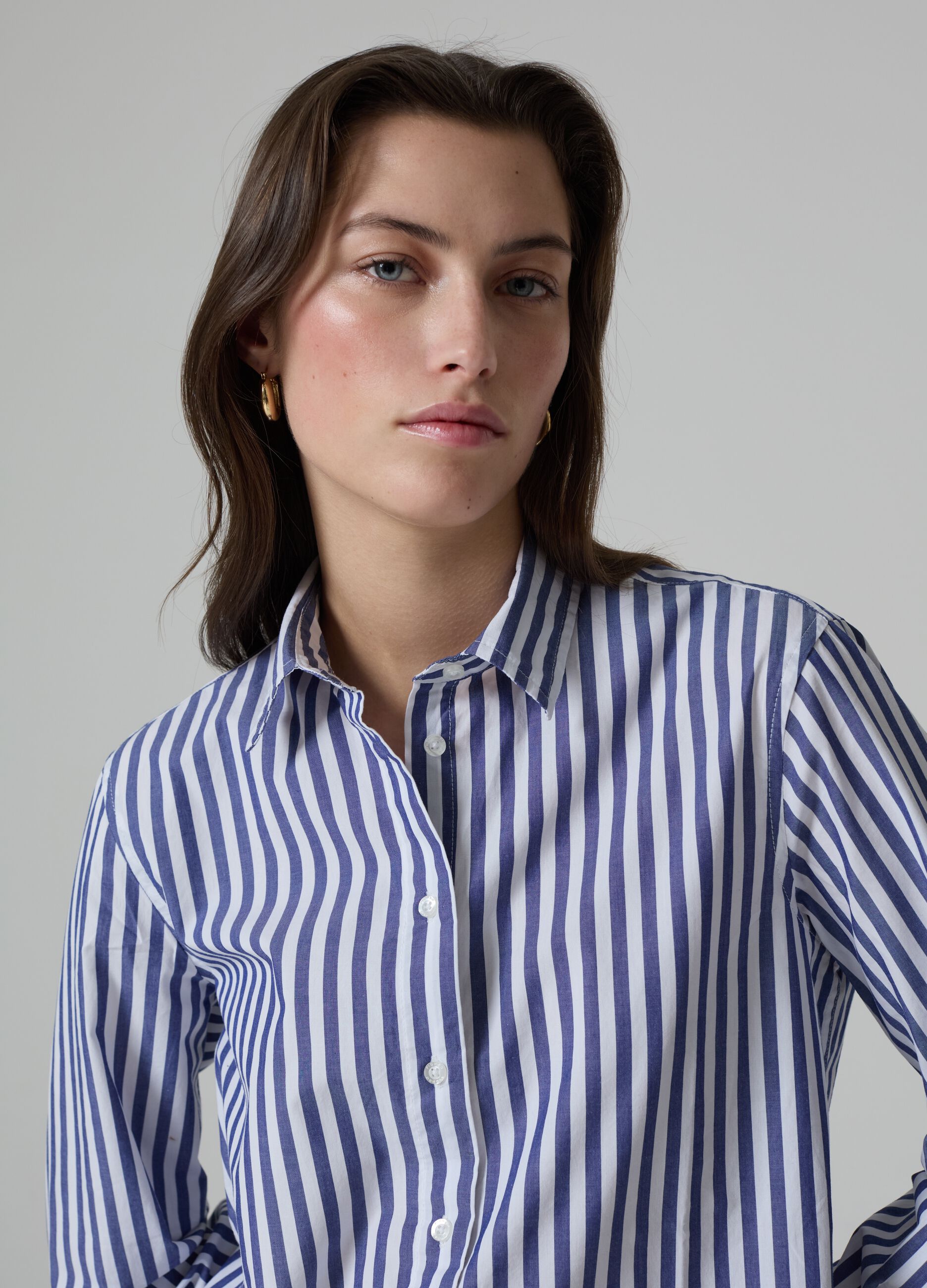 Cotton shirt with regular fit