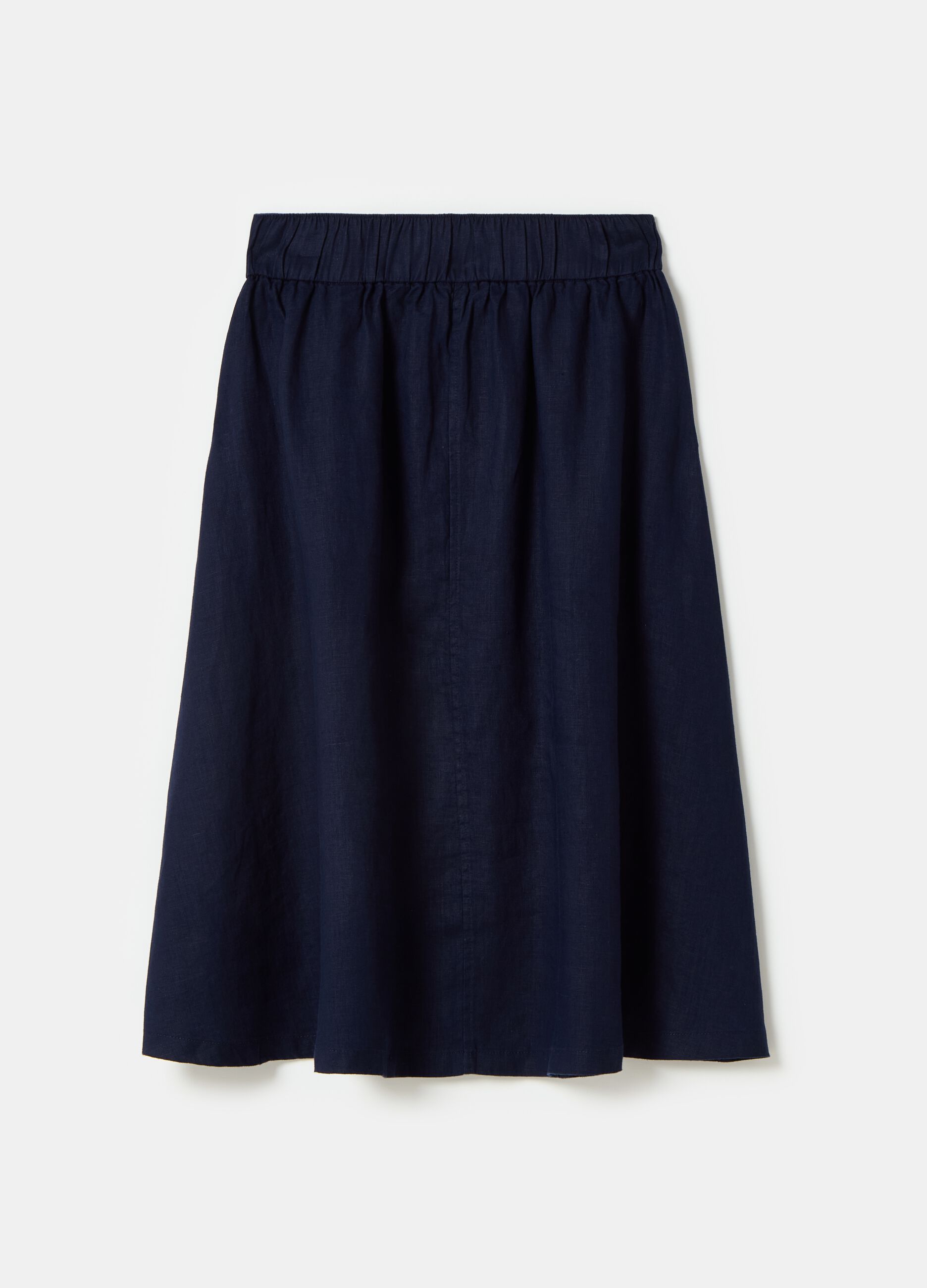 Midi skirt in linen_4