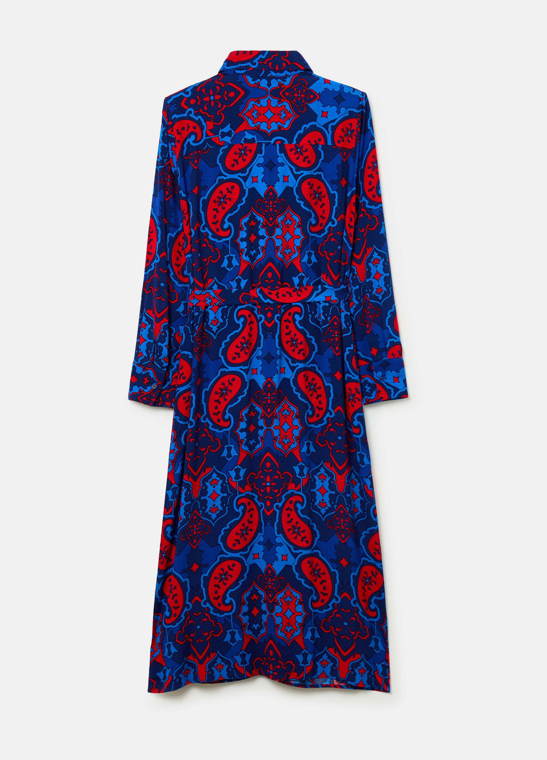 Long shirt dress with paisley print_4