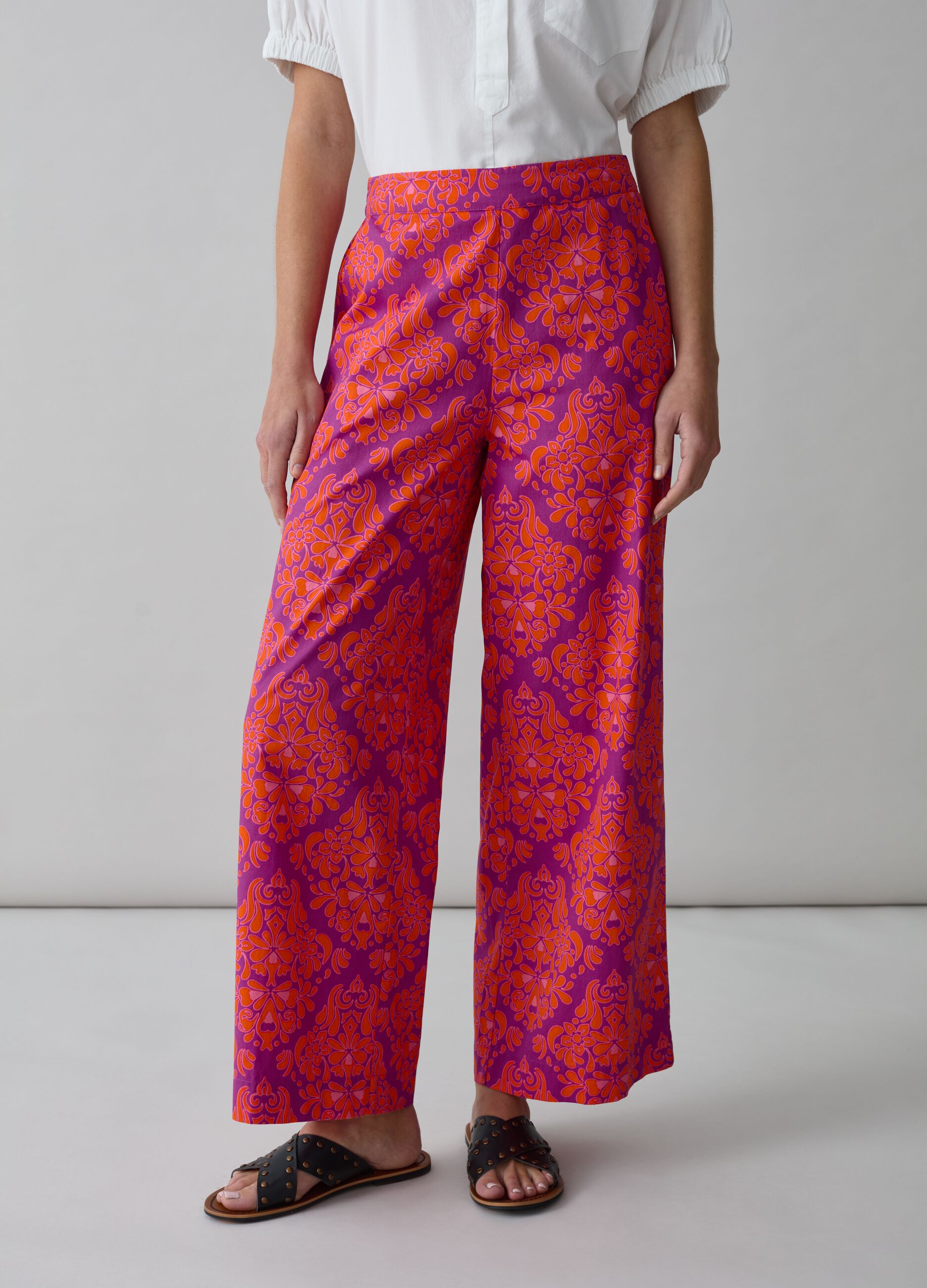 Wide-leg trousers with print_1